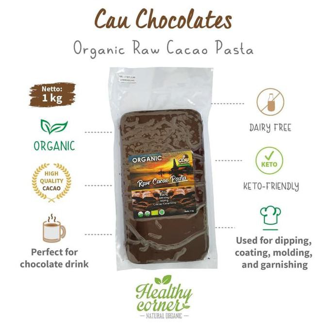 

Couverture Chocolate Cacao Liquor (Paste) 1kg - Cau Chocolates Bali CUCI GUDANG