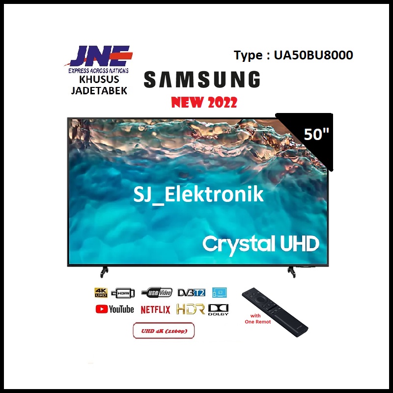 LED TV Samsung 50 Inch UA50BU8000 - 50BU8000 Smart Crystal UHD 4K