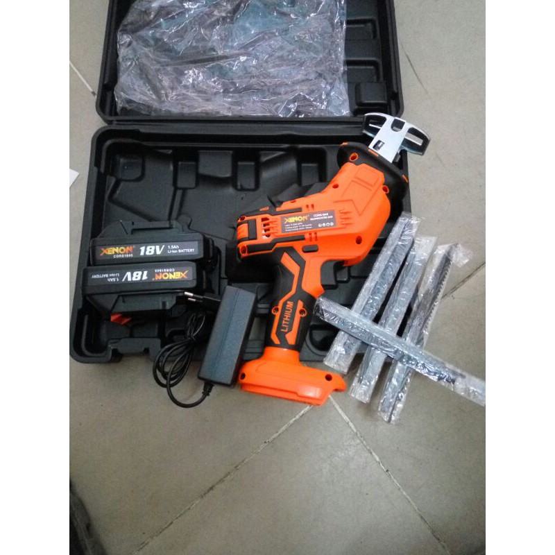 xenon CDRS 1845 mesin reciprocating saw cordless gergaji dc CDRS1845