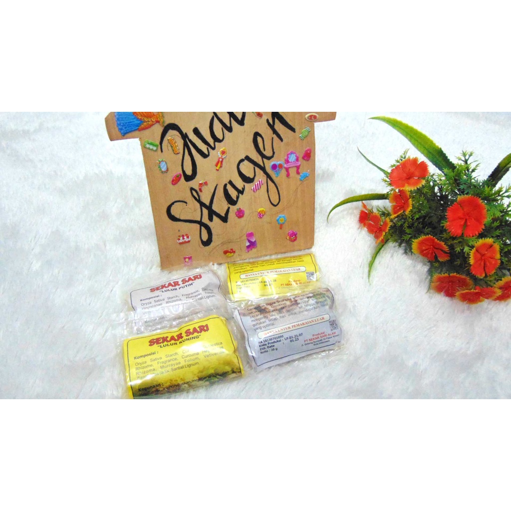 Recomended! Ecer 1pcs Getaway Rileks Sehabis Melahirkan Lulur Putih Kuning Mangir Sekarsari Sachet 30gr