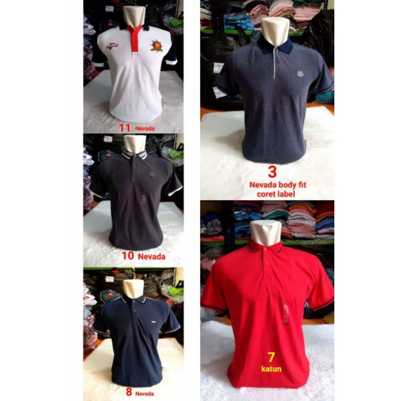 kaos kerah pria nevada