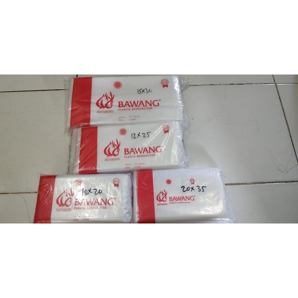 

PLASTIK PE BAWANG / PLASTIK ES GULA MINYAK 200 GRAM GR G