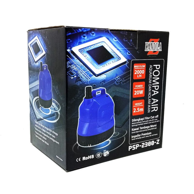 POMPA AIR CELUP AQUARIUM 20 W KANDILA PSP 2300 Z PSP-2300Z KOLAM IKAN