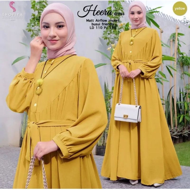 HEERA DRESS CRINGCLE AIR FLOW/PAKAIAN WANITA KEKINIAN 2022 TERLARIS/PAKAIAN MUSLIMAH JUMBO TERPEPULE2022R TAHUN/GAMIS CRINKLE TERBARU 2022/DRESS MUSLIMAH TERLARIS BAHAN CRINKLE AIR FLOW /LONG DRESS