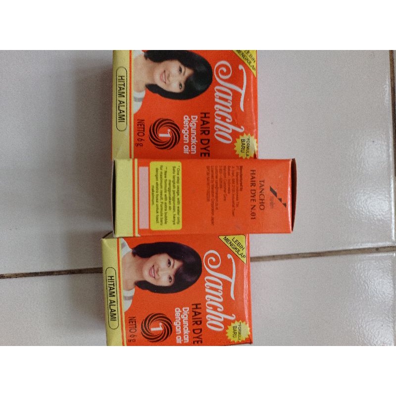 TANCHO Semir Pewarna Rambut 6gram / Hair Dye / semir bubuk / semir hitam