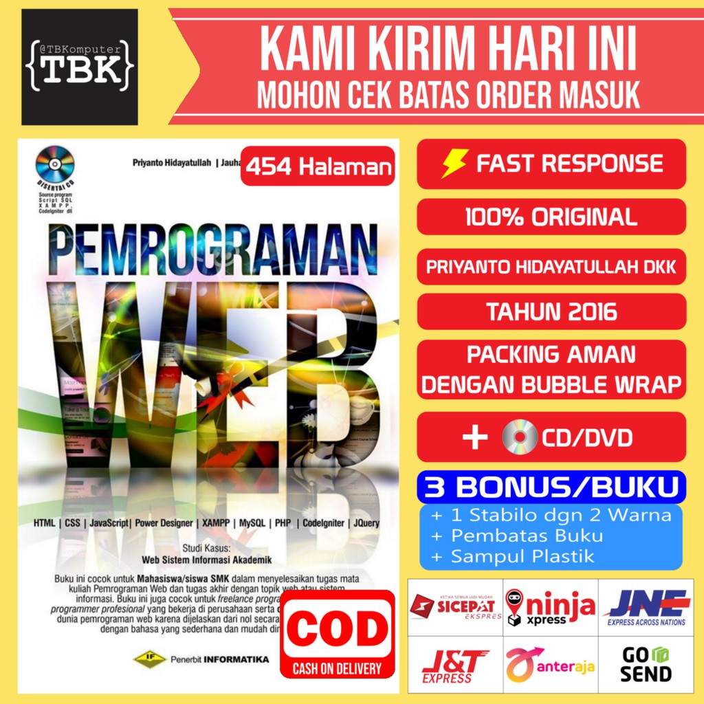 Buku Pemrograman Web Priyanto Hidayatullah Shopee Indonesia
