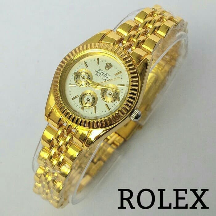 JAM TANGAN WANITA FULL Stailees GOLD ROLEX