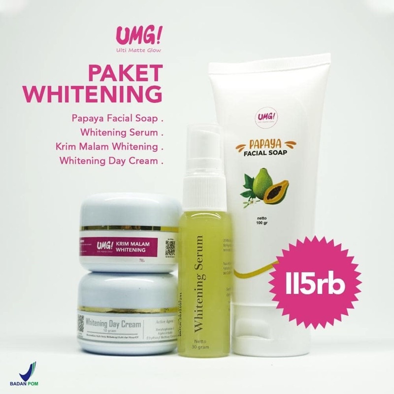 UMG ! ulti matte glow paket whitening