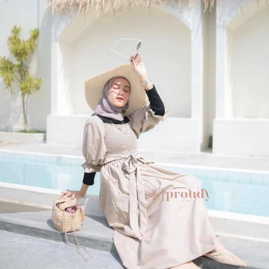 Summer Dress Busui Friendly By Proudyhijab