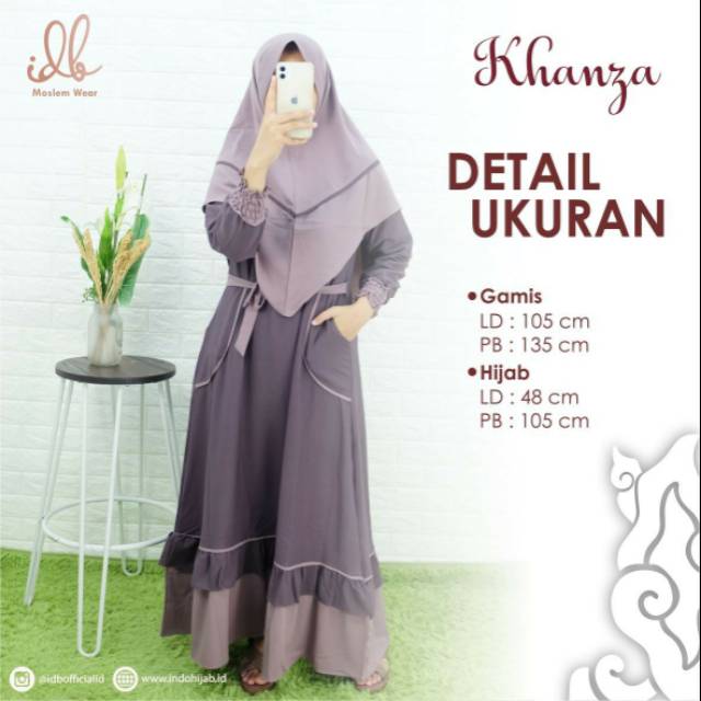 KHANZA DRESS SET KHIMAR by Naura