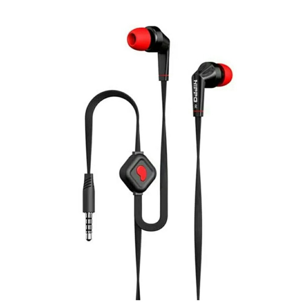 Headset Hippo Hip Super Bass Handsfree Earphone For XiaoMi Oppo Vivo Samsung Iphone Lenovo Asus Sony