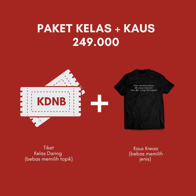 

BARANG BARU Kombo Hemat Voucer Kelas + Kaus