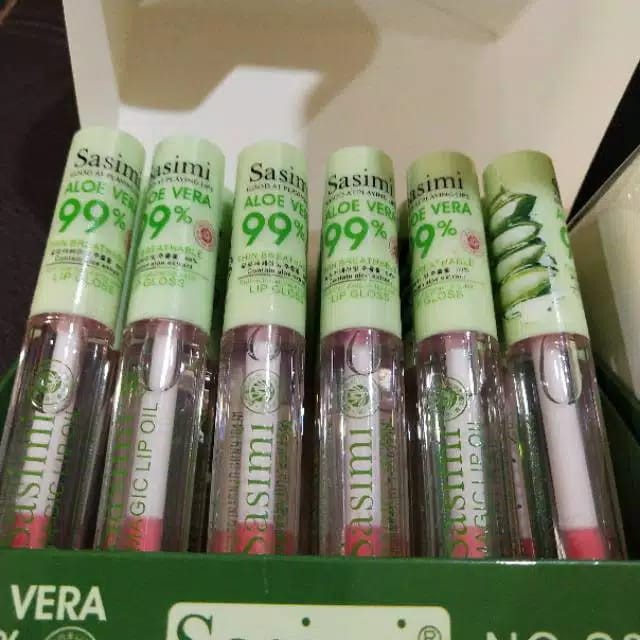 AZAHRA PER PCS NEW SASIMI ALOE VERA MAGIC OIL 99% SASIMI MAGIC LIP OIL SERUM S858