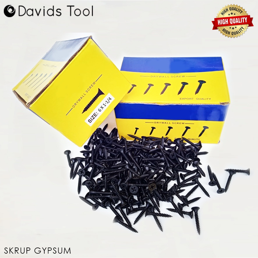 Sekrup skrup gypsum gipsum drywall 6 x 1¼