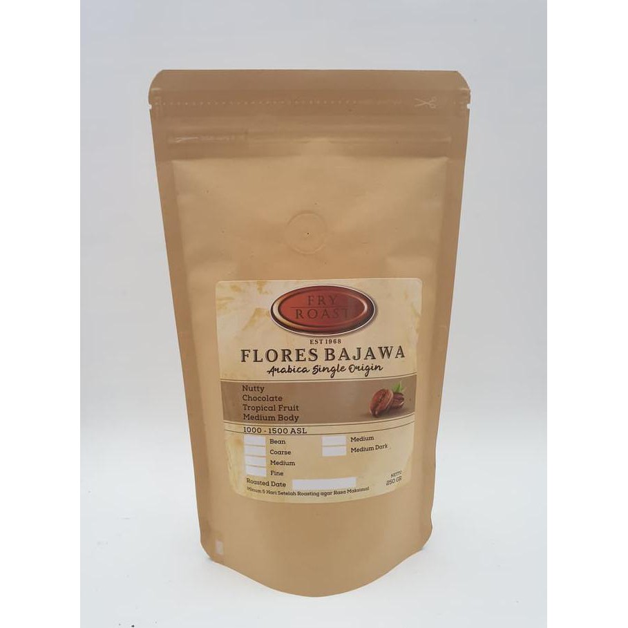 

KOPI ARABIKA FLORES BAJAWA 250 GRAM (BIJI/BUBUK) - BIJI KODE 1342