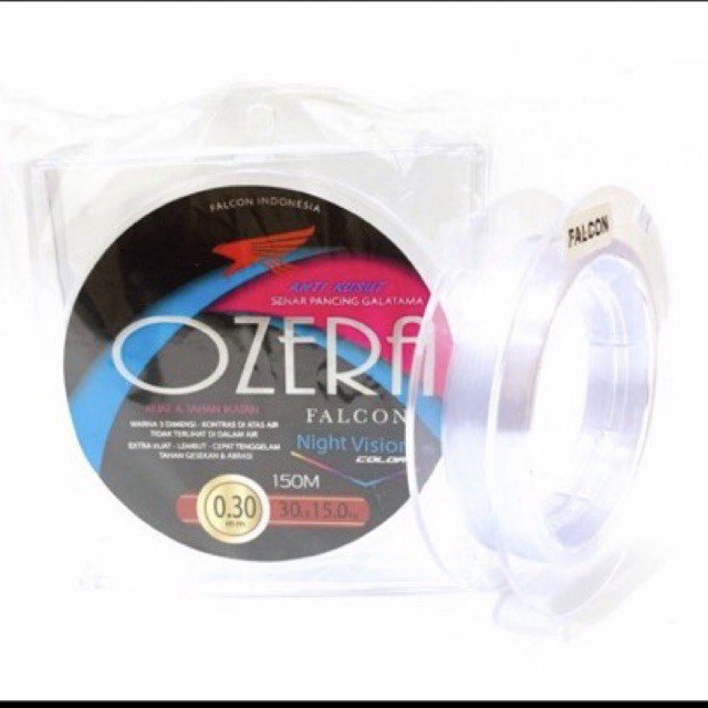 SENAR / LINE MONO FALCON OZERA (Color WHITE CLEAR) 150m