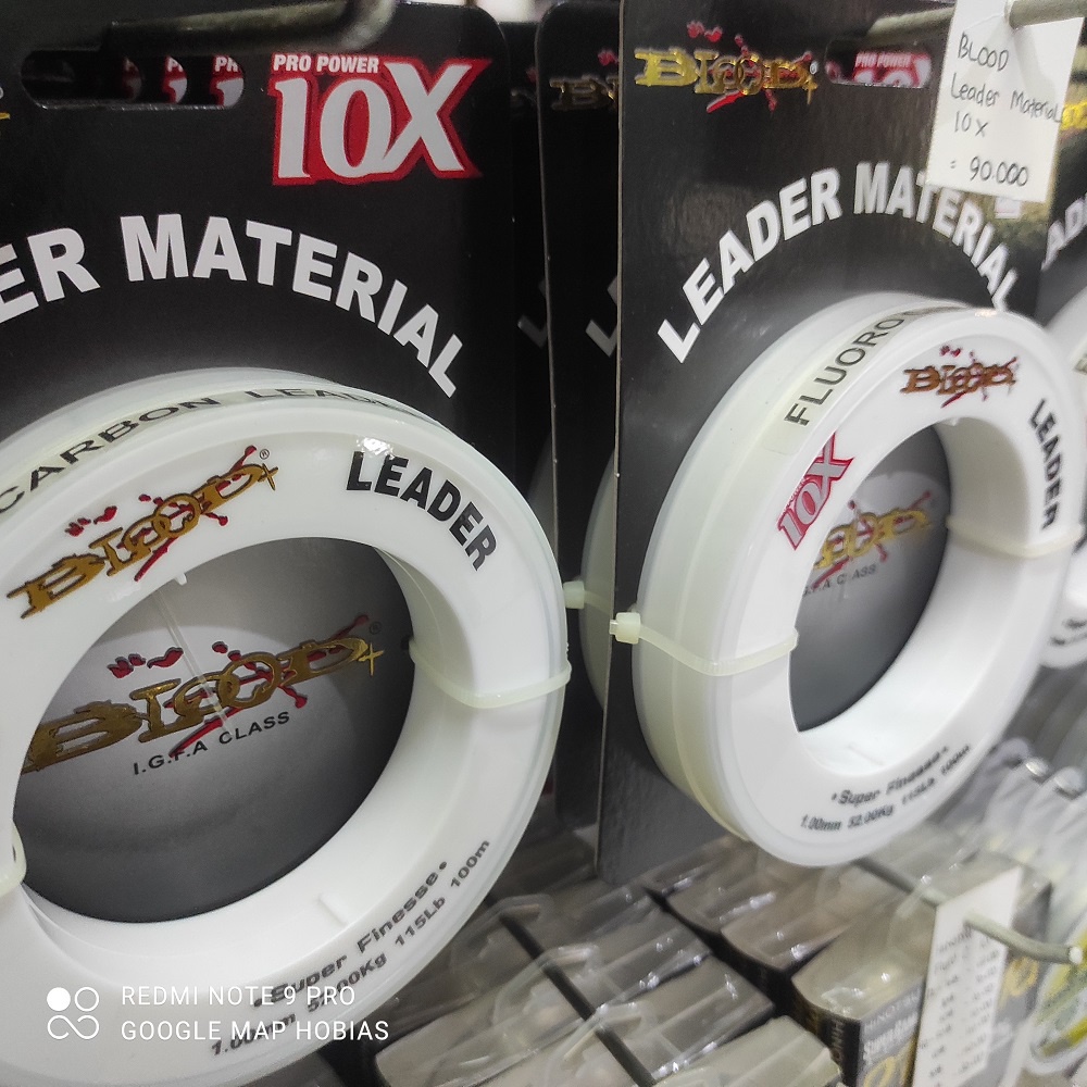 Senar Pancing 100m Leader 10x  Blood Power 0.16 0.18 0.20 0.23 0.26 0.28 0.45 0.50