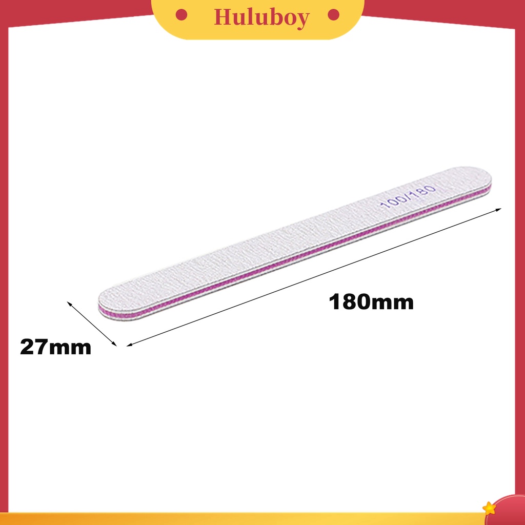 Huluboy Huluboy♡ 10pcs / Set Kikir Kuku Efektif Mudah Digunakan Untuk Manicure