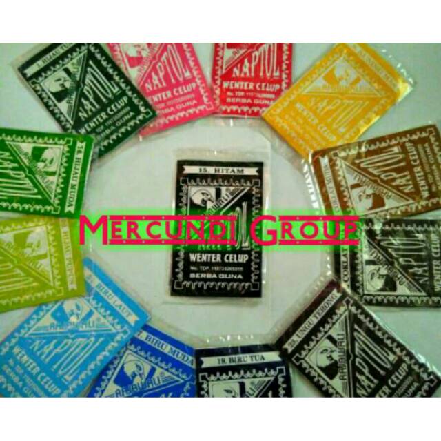 Wenter Naptol Pewarna Pakaian / Kain / Tekstil / Baju / Jeans / Celana