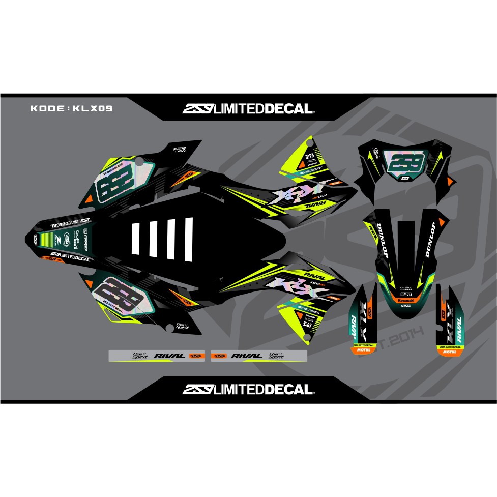 Decal Kawasaki KLX 150 BF SE Extreme |KLX09