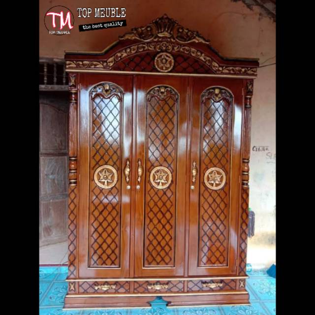 Lemari pakaian jati Furniture Jepara