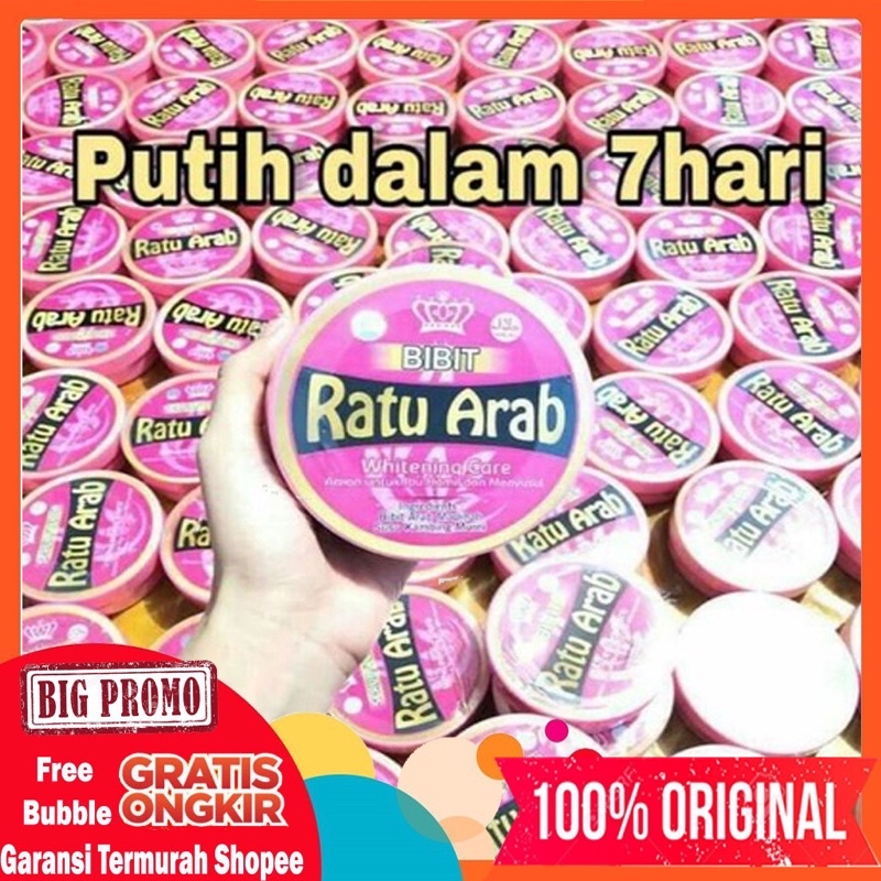 BIBIT RATU ARAB KEMASAN BARU ORIGINAL 100% BPOM MENCERAHKAN MELINDUNGI KULIT DARI SINAR UV