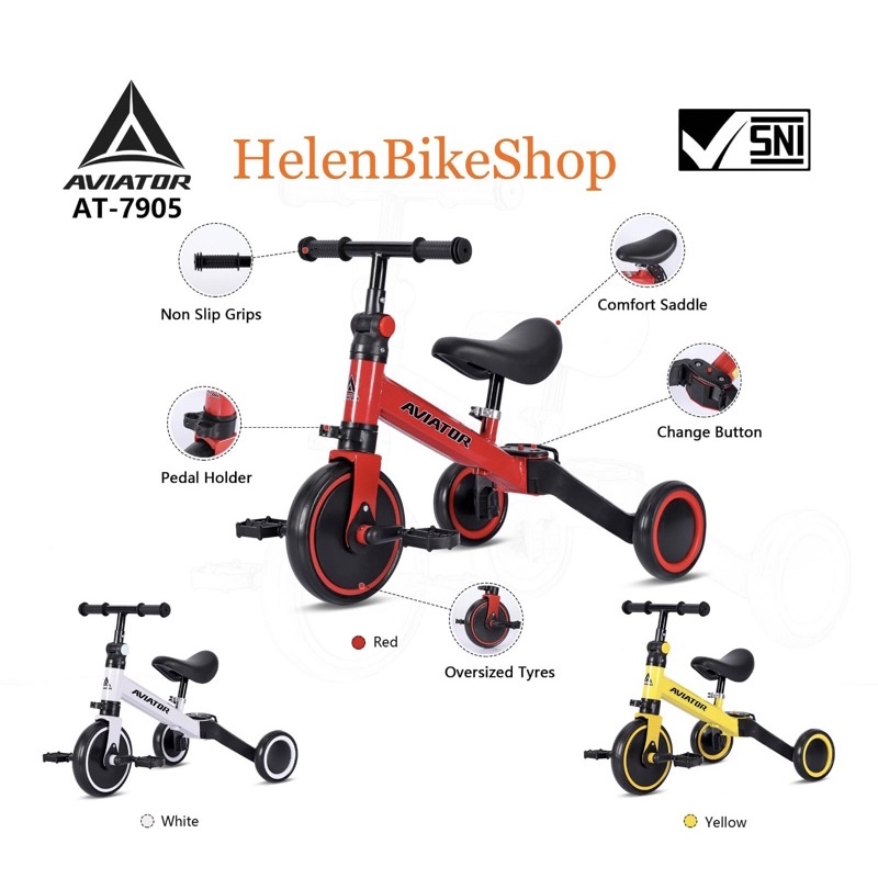 Sepeda Roda 3 Aviator Push Bike
