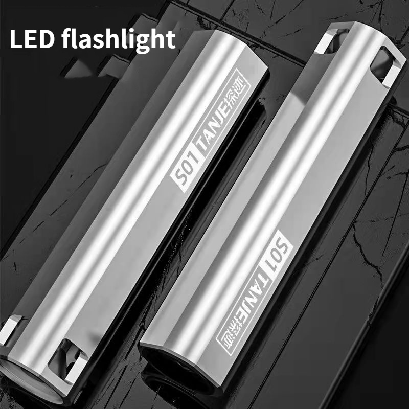 Hot Sale/Senter LED Isi Ulang USB Luar Ruangan/High Quanlity ABS Super Terang Dimmable Hand Flash Light/Senter Portabel Untuk Outdoor Hiking Camping Survival Emergency