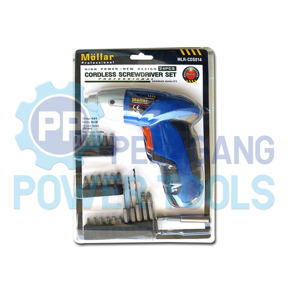 BOR BATERAI 4.8 V MOLLAR CORDLESS DRILL &amp; MATA OBENG