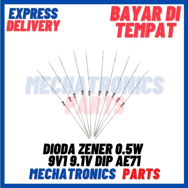 [SMC-9107] DIODA ZENER 0.5W 9V1 9.1V DIP AE71