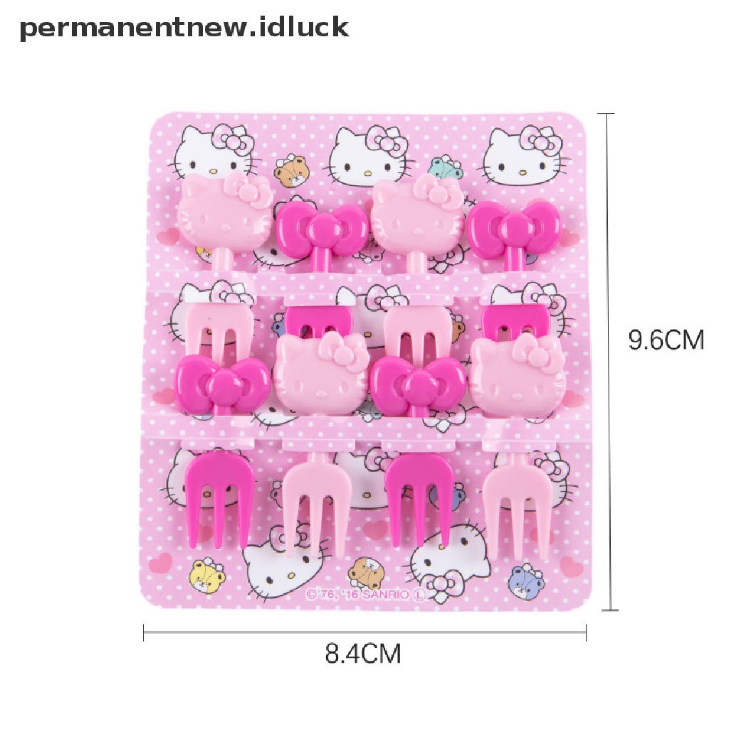 8 Pcs Garpu Tusuk Gigi Desain Kartun Untuk Anak