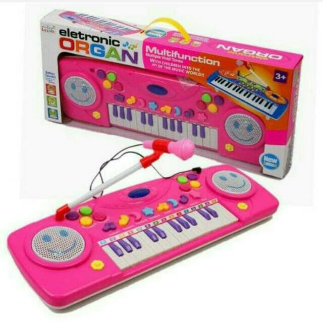 Mainan anak electronik organ electrick pianao keyboard micropone