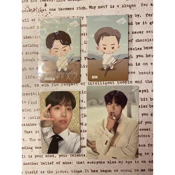 BTS photocard its in the seom suga rm namjoon yoongi jhope hobi persona tae v taehyung mpc mots one 