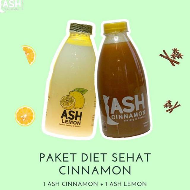 PAKET ASH Juice ( Ash Cinnamon + Ash Lemon)