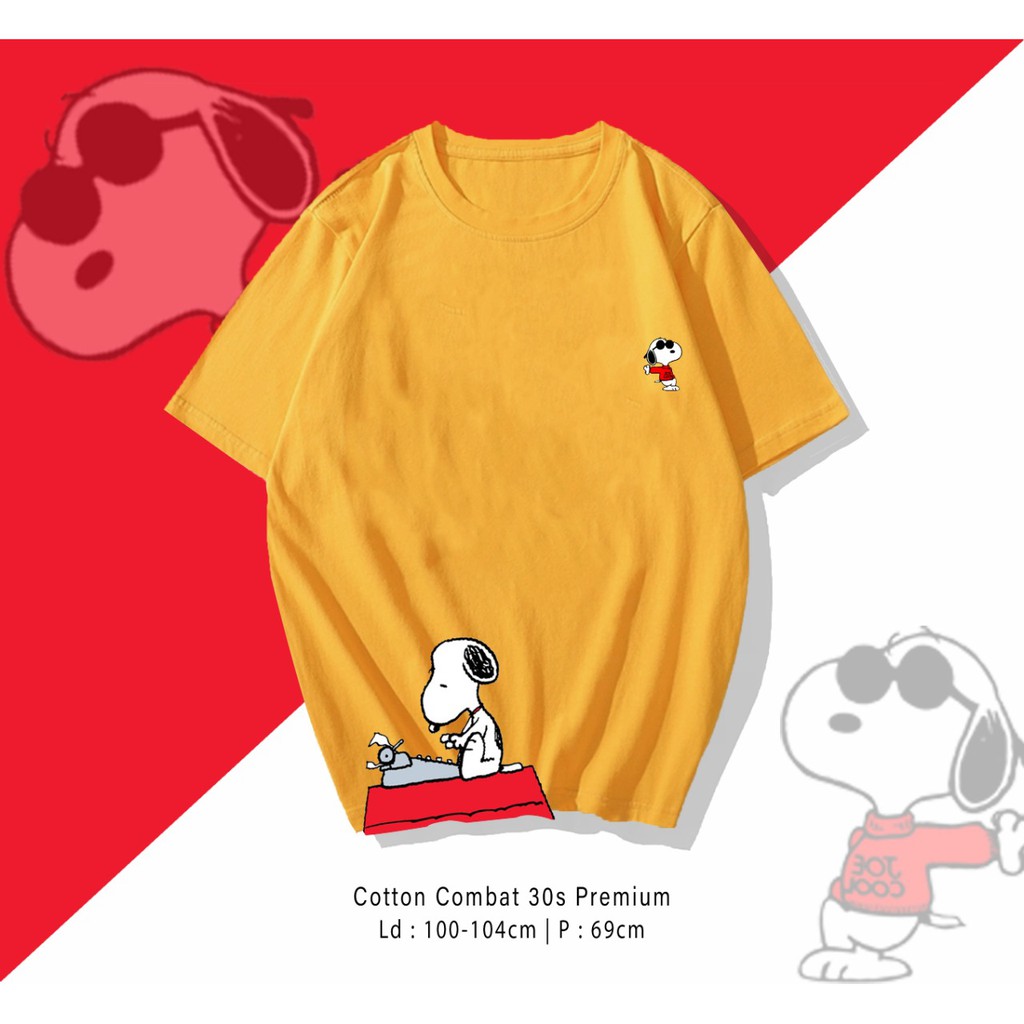 SNOOPY TIK / TERMURAH TIKUS LUCU CARTOON KAOS DESIGN PREMIUM / RESELLER VERY WELCOME