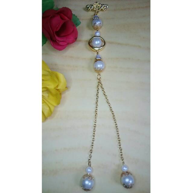 Bros Dagu Panjang Gold Aksesoris Hijab