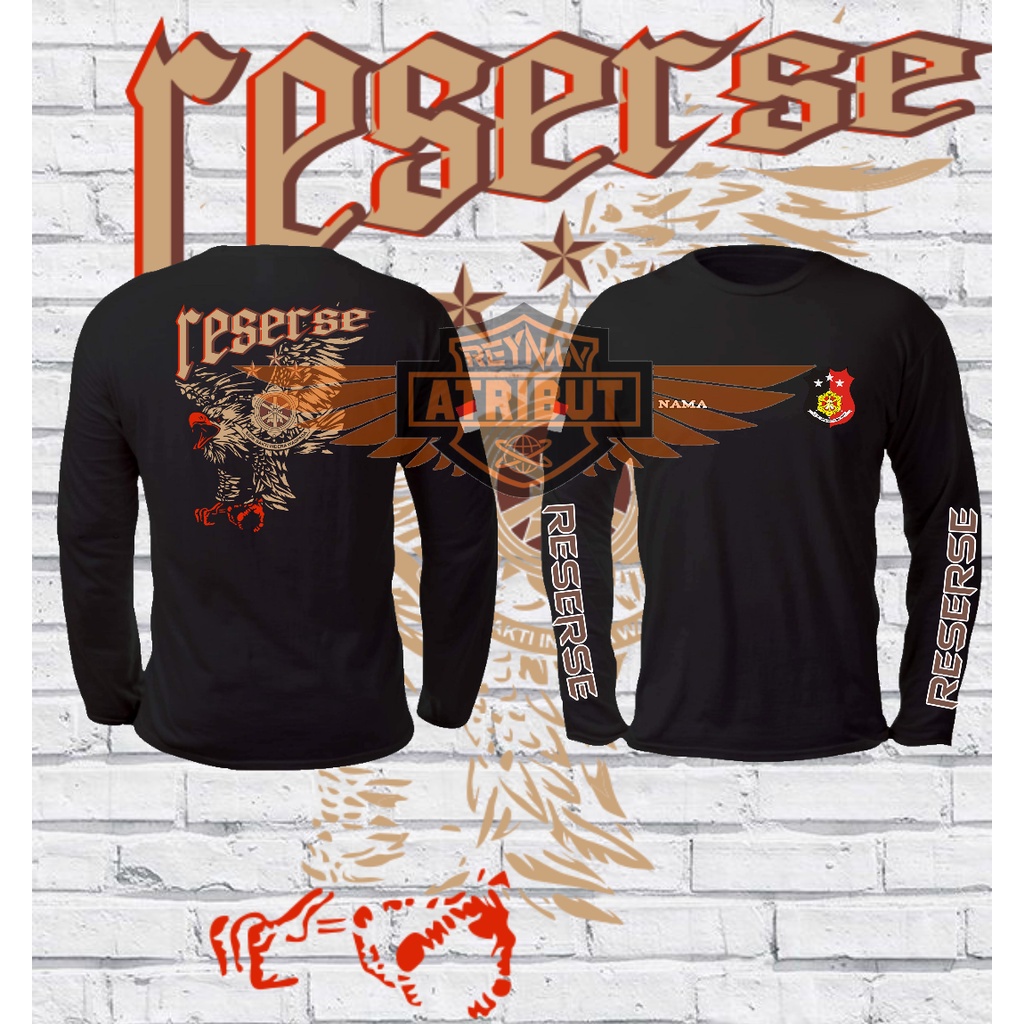 kaos reserse/ kaos lengan panjang reserse/ T-Shirt reserse polisi