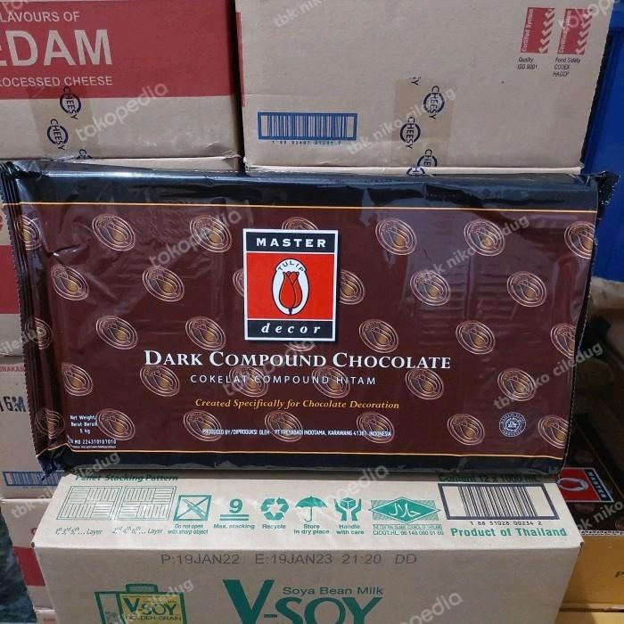 

Bahan Kue Dark Chocolate Compound Tulip Master Decor 5 Kg Khusus Grab Dan Gojek
