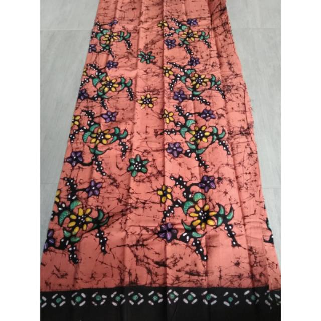 Batik Tulis Bakaran Warna Salem Kain Katun