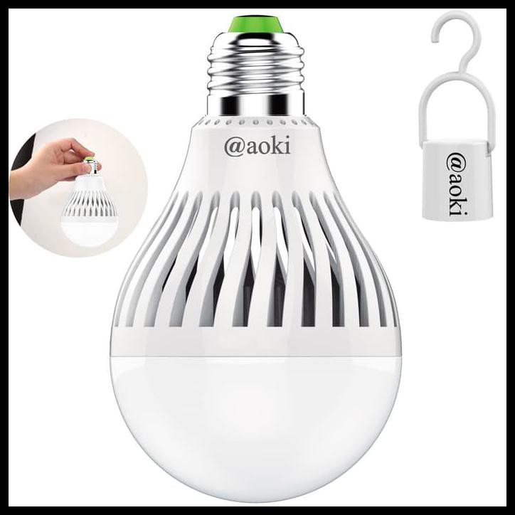 LAMPU BOHLAM LED DARURAT LAMPU EMERGENCY AC/DC SMART 20W AOKI AK 5587