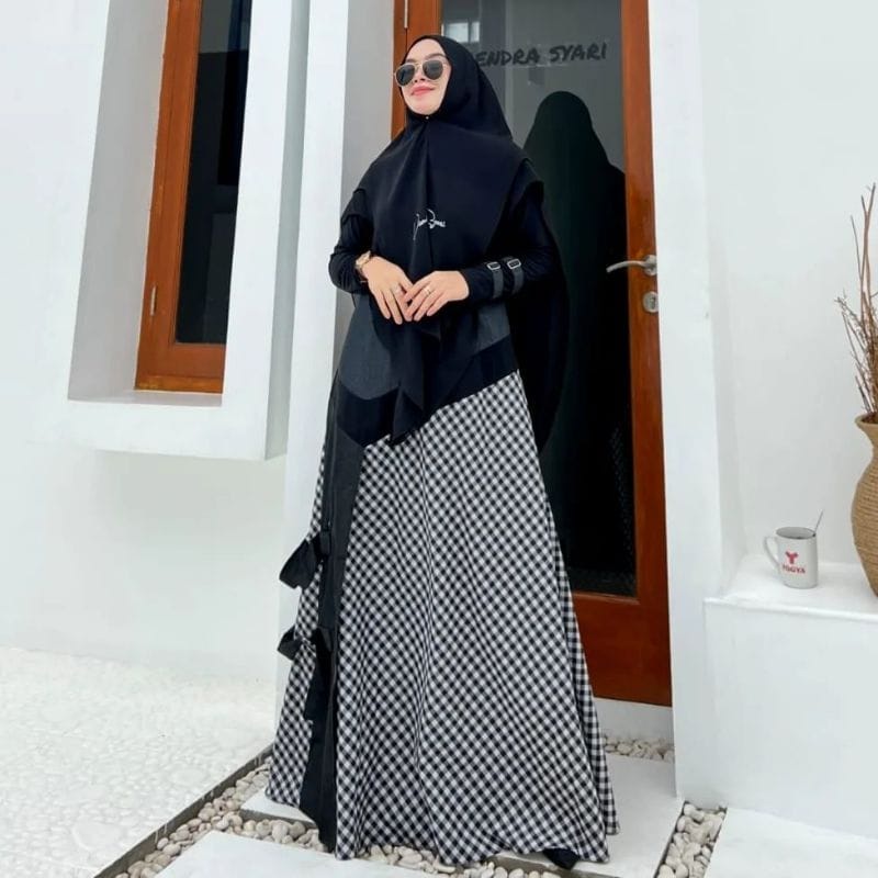 Kanza syari series set original brand by viendra syari (tanyakan stok dulu)