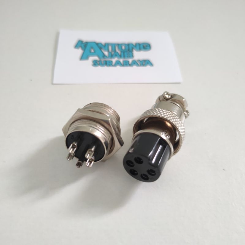 Konektor CB 5pin Male Female Plug Conector CB 5pin Konektor Radio Rig Besar 5pin 5904