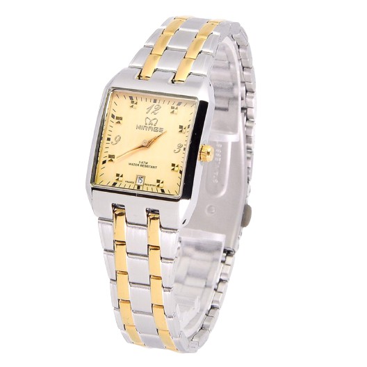 Jam Tangan Wanita Mirage Original 7716 Kombinasi Bergaransi Water Resistant Original