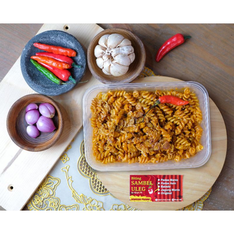 

MAKARONI SPIRAL PEDAS BUMBU BASAH SAMBEL ULEG