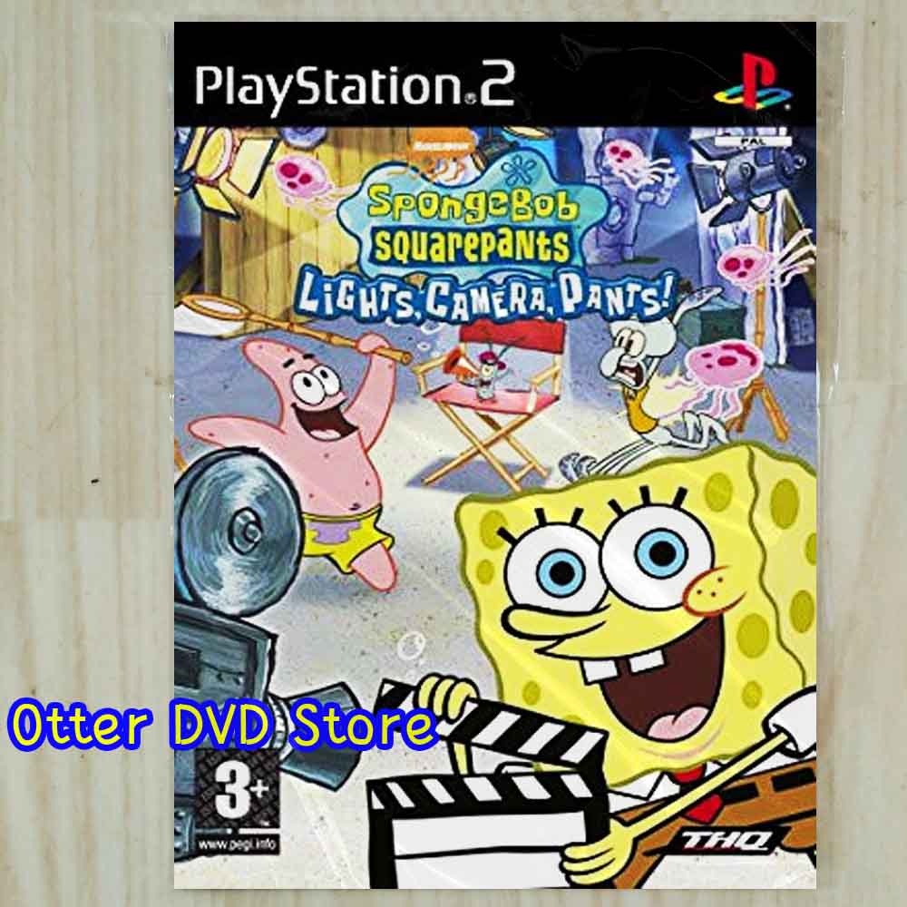 Kaset Game PS2 PS 2 SpongeBob SquarePants - Lights, Camera, PANTS