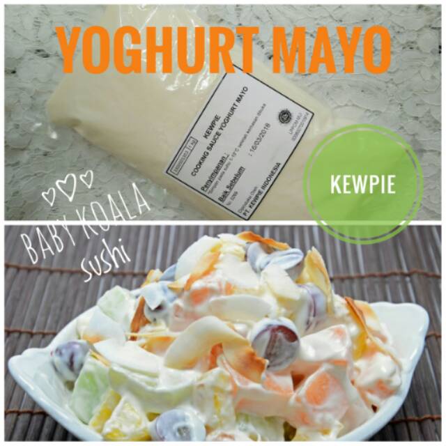 KEWPIE Cooking Sauce Yoghurt Mayo 1 Kg │ Mayonnaise Yogurt Salad Buah