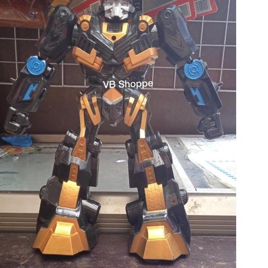☊ 50cm mainan robot transformer JUMBO bumblebee optimus prime nyala suara free sound light ✧