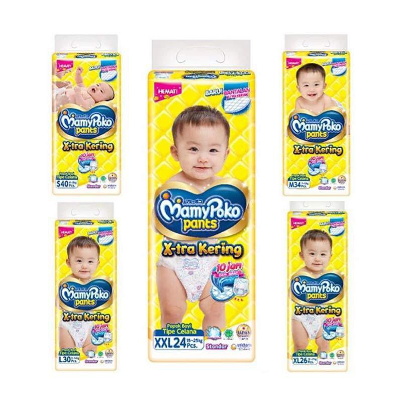 Mamypoko pants Ekstra Kering NB-S44/S38/M32/L28/XL26/XXL24/S56/M48/L42/XL38
