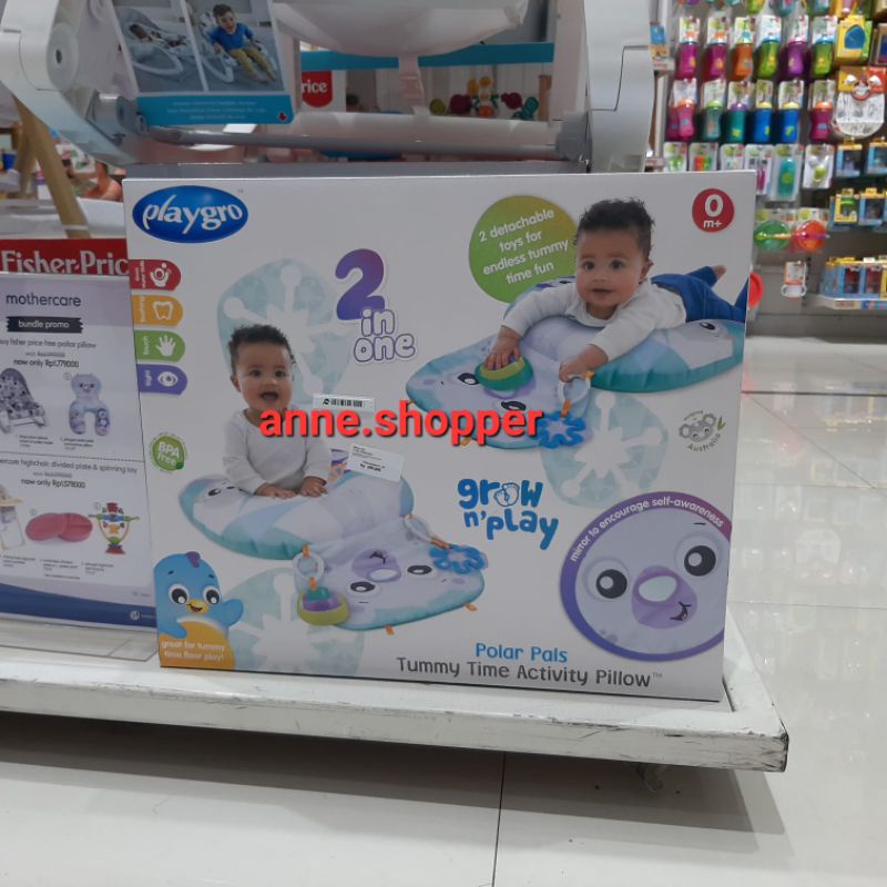 playgro tummy time activity pillow