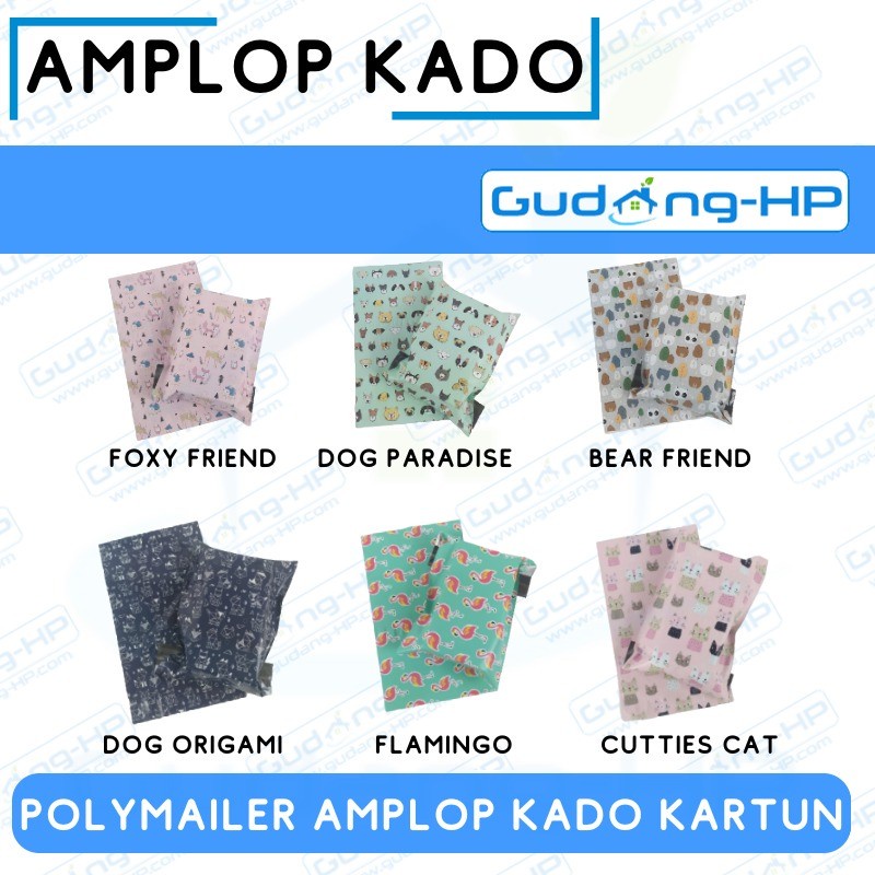 

Polymailer Motif Amplop Kado Kartun / Plastik Packing